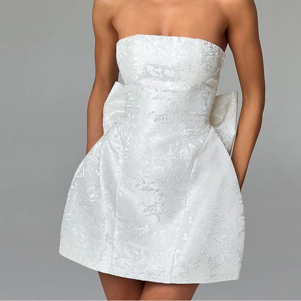 ELENORA MINI DRESS - IVORY XS